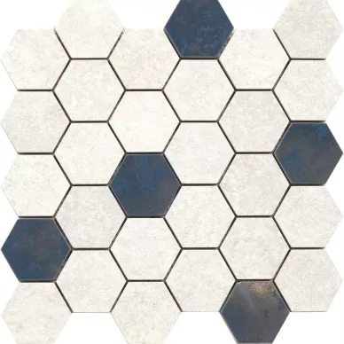 27959 D.GRUNGE WHITE HEXA/AS/28.3X29.4/C 28.3x29.4 0