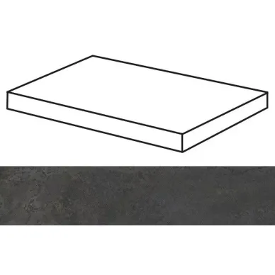 Xtreme Black Lappato Peldano Solid Ang 29.75x59.55 0