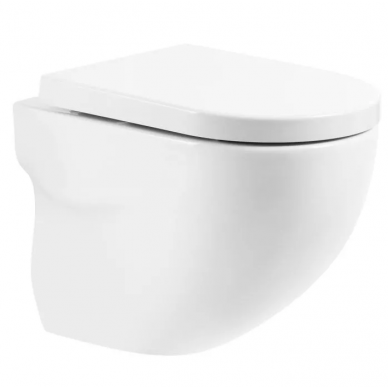 Чаша подвесного унитаза BelBagno Onda (BB066CHR) безободковый 6