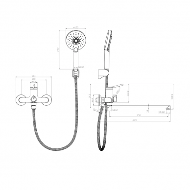 Набор для ванной Lemark Minima (LM3851C) 1