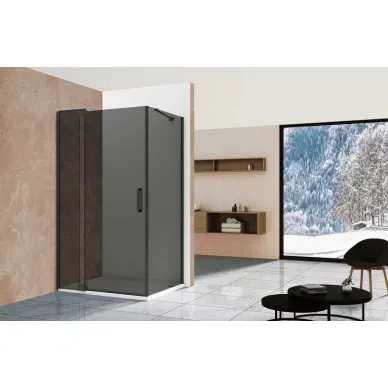 Душевой уголок Vincea Extra (VSR-1E901090CGB) 100x90 см, профиль черный/стекло тонированное 6