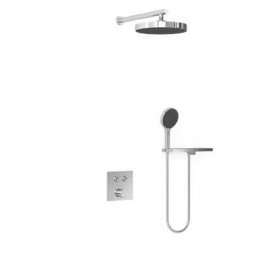 Душевая система Vincea Inspire (VSFW-4I212RCH) встраиваемая двухрежимная, полка с изливом, хром 6