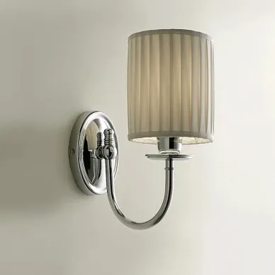 Devon&Devon Jasmine 2 Светильник настенный с абажуром 11,5x21 x h27,5cм, IP20, фурнитура: хром DEJASMINE2CR 0