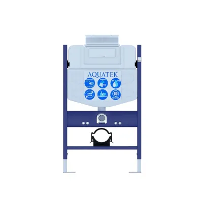 Инсталляция для унитаза Aquatek INS-0000018 с верхней кнопкой смыва 0