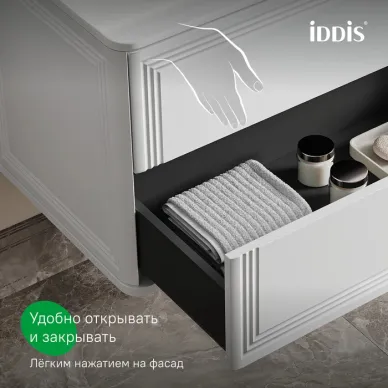 Тумба с раковиной IDDIS Oxford Neo OXN80W0i95K 80 см, белая 8