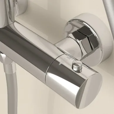 Душевая система Sancos Teo SC11001CH с термостатом, хром 5