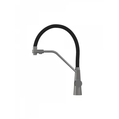 Смеситель для кухни Teymi Solli T10271 оружейная сталь/чёрный 11