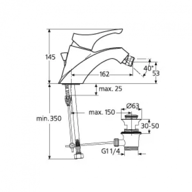 Смеситель для биде Ideal Standard Ceramix 60 S (A3826AA) 1