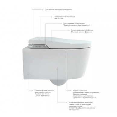 Чаша подвесного унитаза Roca Inspira In-Wash Rimless (803060001) 13