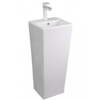 Раковина напольная CeramaLux N (NB147) (33*33*84 см) белая 0