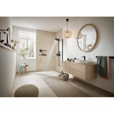 Смеситель для раковины Hansgrohe Vivenis (75022670) без донного клапана, матовый черный 2