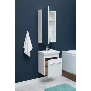 Зеркальный шкаф Aquanet Августа 58 L (00210008) белый 12
