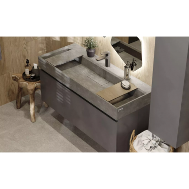 Тумба для ванной Raval Facet (Fac.01.120/P/A/RL) (120 см) антрацит 7