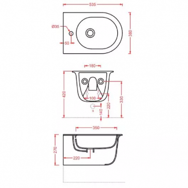 Биде подвесное Artceram Chic (CHB001 01 00) белый глянцевый 4