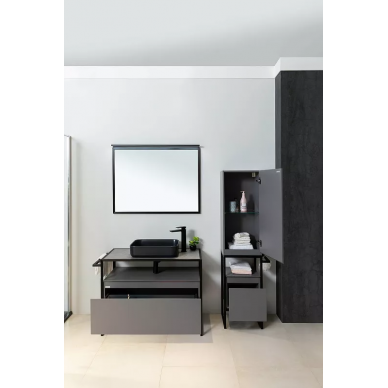 Зеркало Allen Brau Priority 120 (1.31018.BB) с подсветкой, черный браш 5