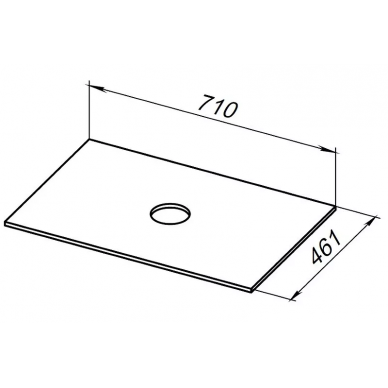 Столешница под раковину Allen Brau Reality 70 (1.32022.G-S) grey structure 3