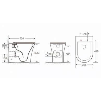 Приставной унитаз Cerutti SPA Adige F (CT8907) безободковый, микролифт 5