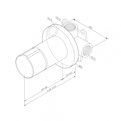 Смеситель для душа AM.PM X-Joy TouchReel (F85A65722) чёрный матовый 6