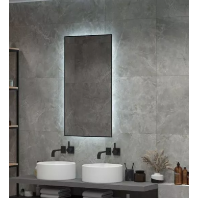 Зеркало Art&Max Sorrento (AM-Sor-600-1200-DS-F) (60x120 см) бесконтактный сенсор с LED подсветкой 5