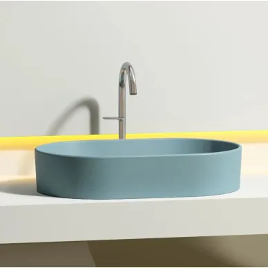 Раковина накладная Ceramicanova Element (CN6048MLG) (60.8 см) зелёная матовая 5