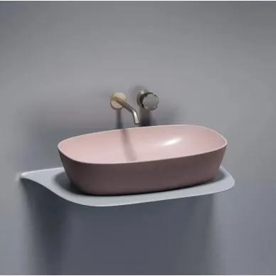 Раковина накладная Ceramicanova Element (CN6049MP) (60 см) розовая матовая 5