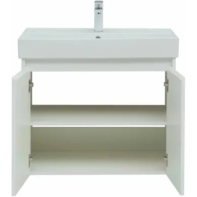 Тумба для ванной Aquanet Nova Lite 298850 75 см, белая глянцевая 6