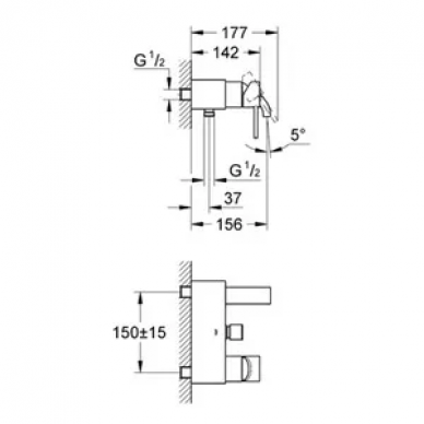 Смеситель для ванны Grohe Allure (32148000) 1