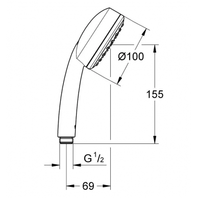 Ручной душ Grohe Tempesta Cosmopolitan (26082002) 1