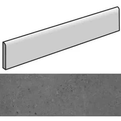 Anarchy Anthracite Natural Rodapie 7.3x59.55 0