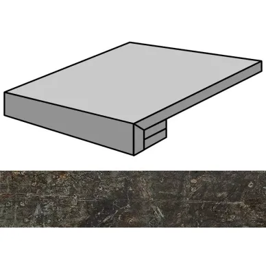 Cast Iron Black Natural Gradone Rec-60 59.55x59.55 0