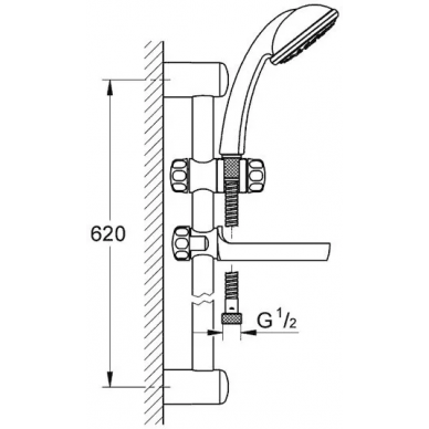 Душевой гарнитур Grohe Tempesta New (28593001) 1