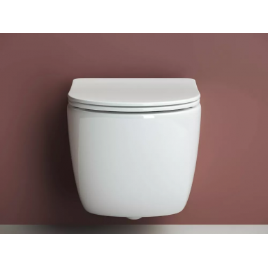Унитаз подвесной Ceramicanova Forma (CN3009) безободковый, с микролифтом 6