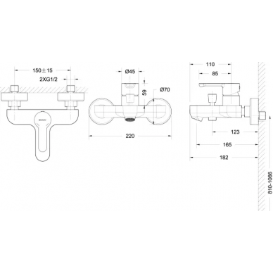 Смеситель для ванны  Bravat Stream (F63783C-01A) 1