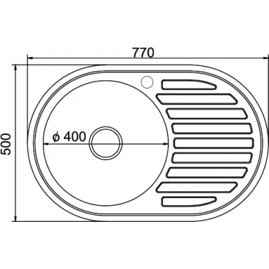 Мойка кухонная Mixline ML (533709) крыло справа 1