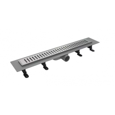 Душевой лоток Timo Smart+ (SMP-SG90-LS40(DRY)) 90 см, с решеткой STRIP 0
