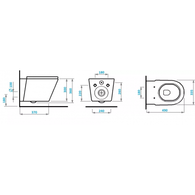 Инсталляция Cerutti SPA CR556 + ORTLER Aria + CR02CH в комплекте с унитазом, безободковый, с сидением микролифт 6