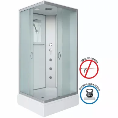 Душевая кабина Niagara Classic NG-33084-14QG (1000х800х2150) с гидромассажем 10