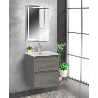 Зеркало BelBagno Kraft (SPC-KRAFT-500-800-LED-TCH-WARM) с подсветкой, 80x50 см, сатин 7
