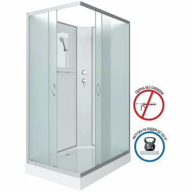 Душевая кабина Niagara Classic NG-43285-14QBK 120x80x200, без крыши 7