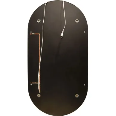 Зеркальный шкаф Art&Max Bari AM-Bar-500-1000-1D-R-DS-F-Nero 50x100 см с LED подсветкой, nero matt 7