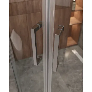 Душевой уголок Cezares Molveno MOLVENO-R-22-90+30-C-GM-IV 120x120 профиль оружейная сталь/стекло прозрачное 2