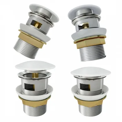 Сливной набор для раковины Teymi Solli T140103 с переливом, click-clack, белый 8