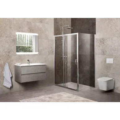 Душевой уголок BelBagno Unique AH1 (110x90 см) (матовое стекло) 1