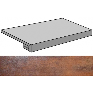 Metal Copper Lappato Gradone Rec-60 29.75x59.55 0