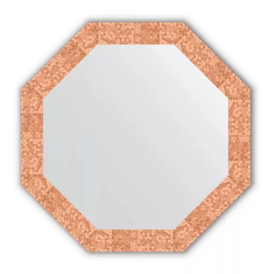 Зеркало Evoform Octagon (BY 3744) в багетной раме, соты медь (73х73 см) 0