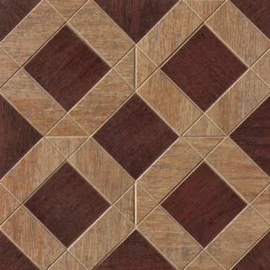1035339 MOSAICO INTARCIO BARRIQUE MOGANO-OCRA 30.4x30.4 0