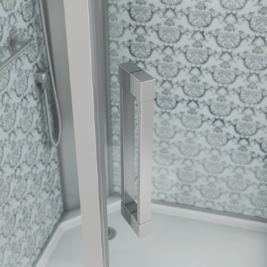Душевая кабина Niagara Lux (NG-7717WBK) 100х100х210, серебро, без крыши 5