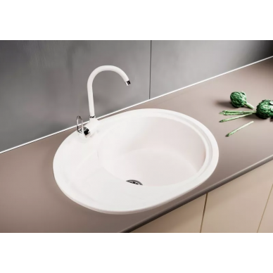 Мойка кухонная Mixline ML-GM17	(532398) белая 5