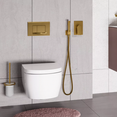 Гигиенический набор Wasserkraft Aisch (A55094) матовое золото 9