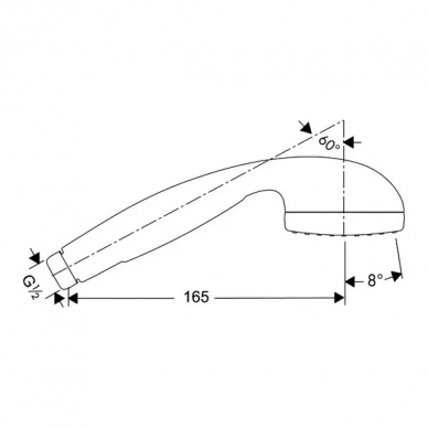 Ручной душ Hansgrohe Croma 1 jet (28511000) 3